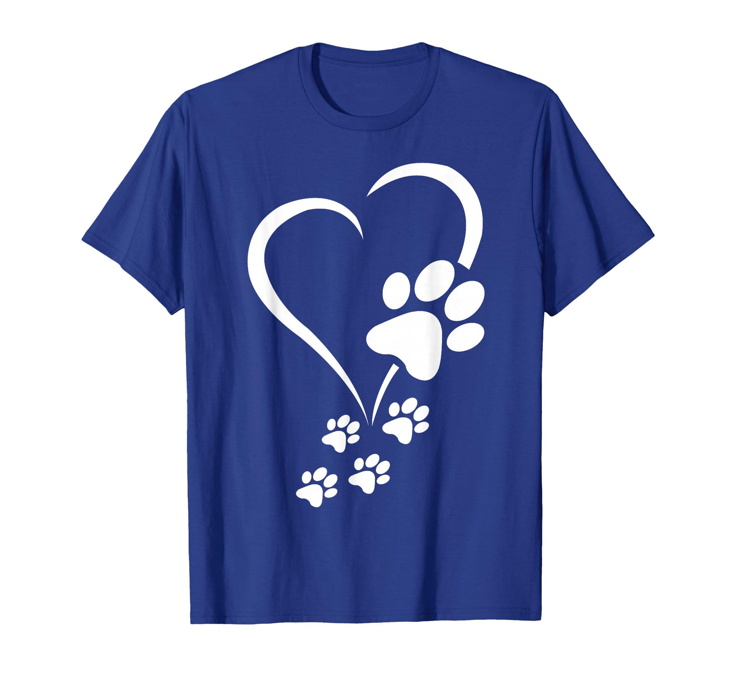Baby Dogs Heart T-Shirt - Dog Paws Heart Print