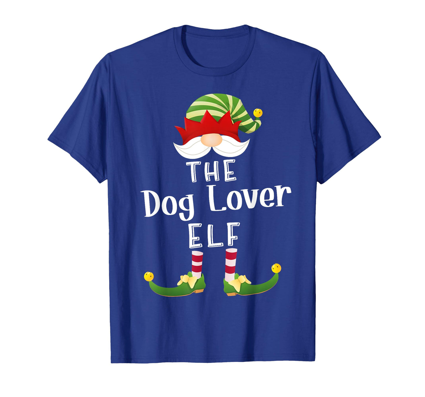 Dog Lover Elf Group Christmas Funny Pajama Party T-Shirt for Men Women