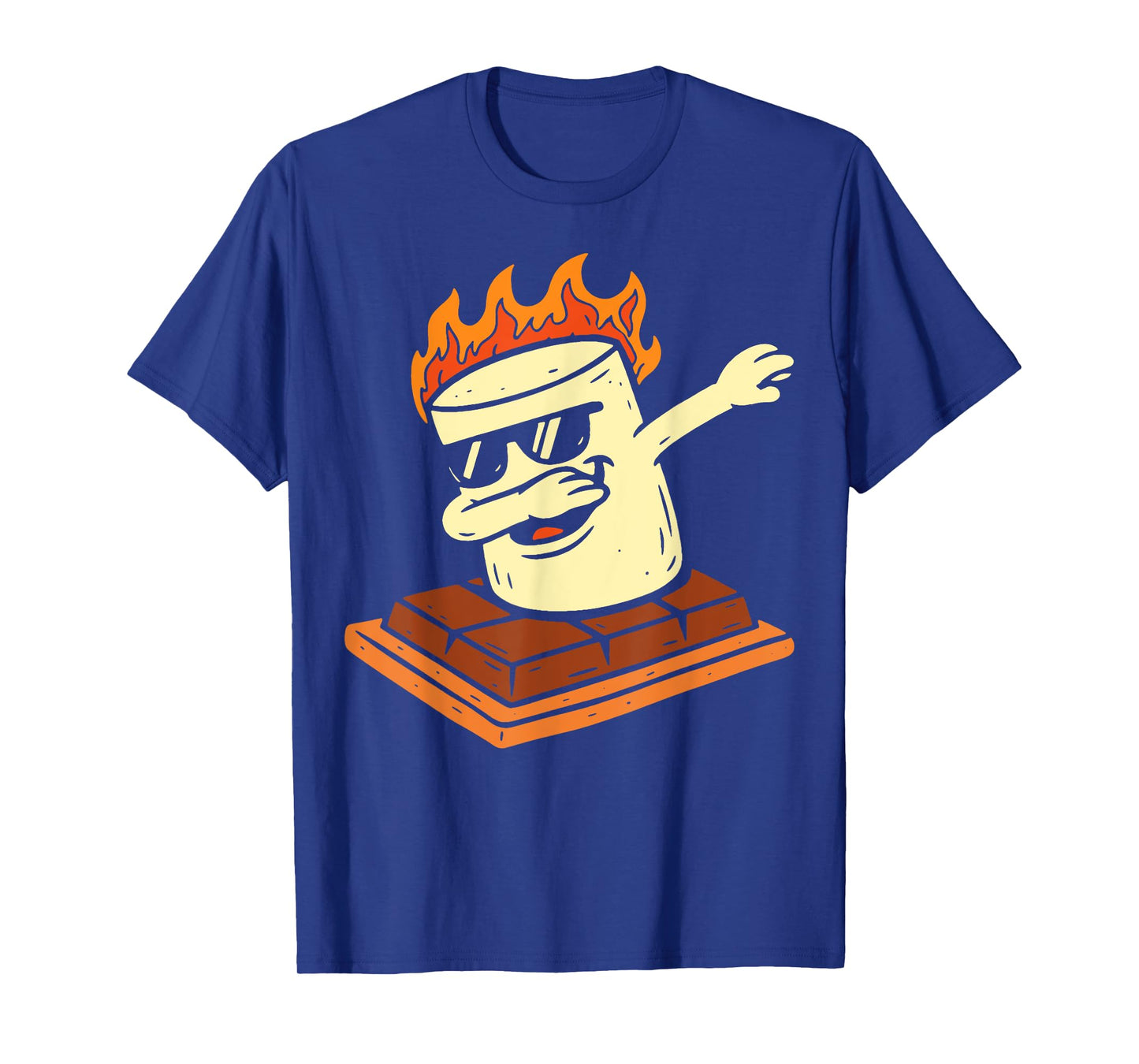 Dabbing Smore Marshmallow Camping Camper Gifts Men Women Kid T-Shirt