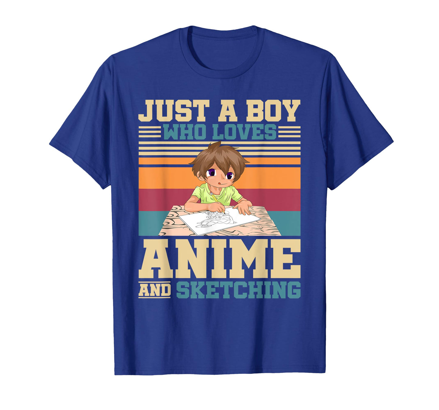 Just A Boy Who Loves Anime And Sketching Japanese Anime T-Shirt