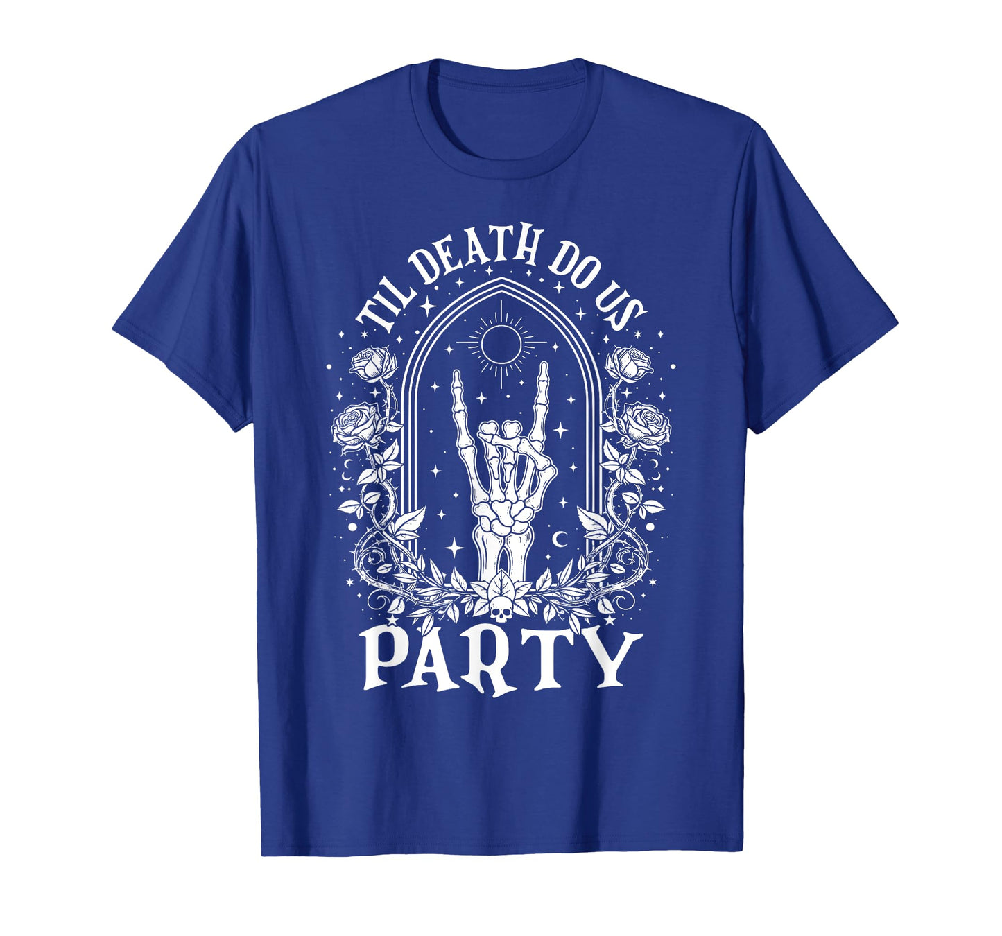 Til Death Do Us Party Retro Halloween Bachelorette Matching T-Shirt