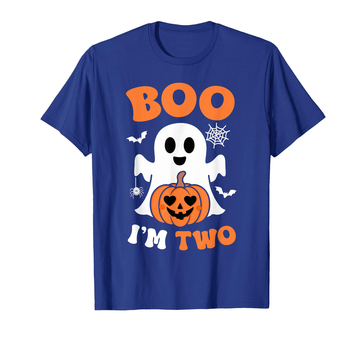 Ghost Boo I'm Two Year 2nd Birthday Boys Halloween Groovy T-Shirt