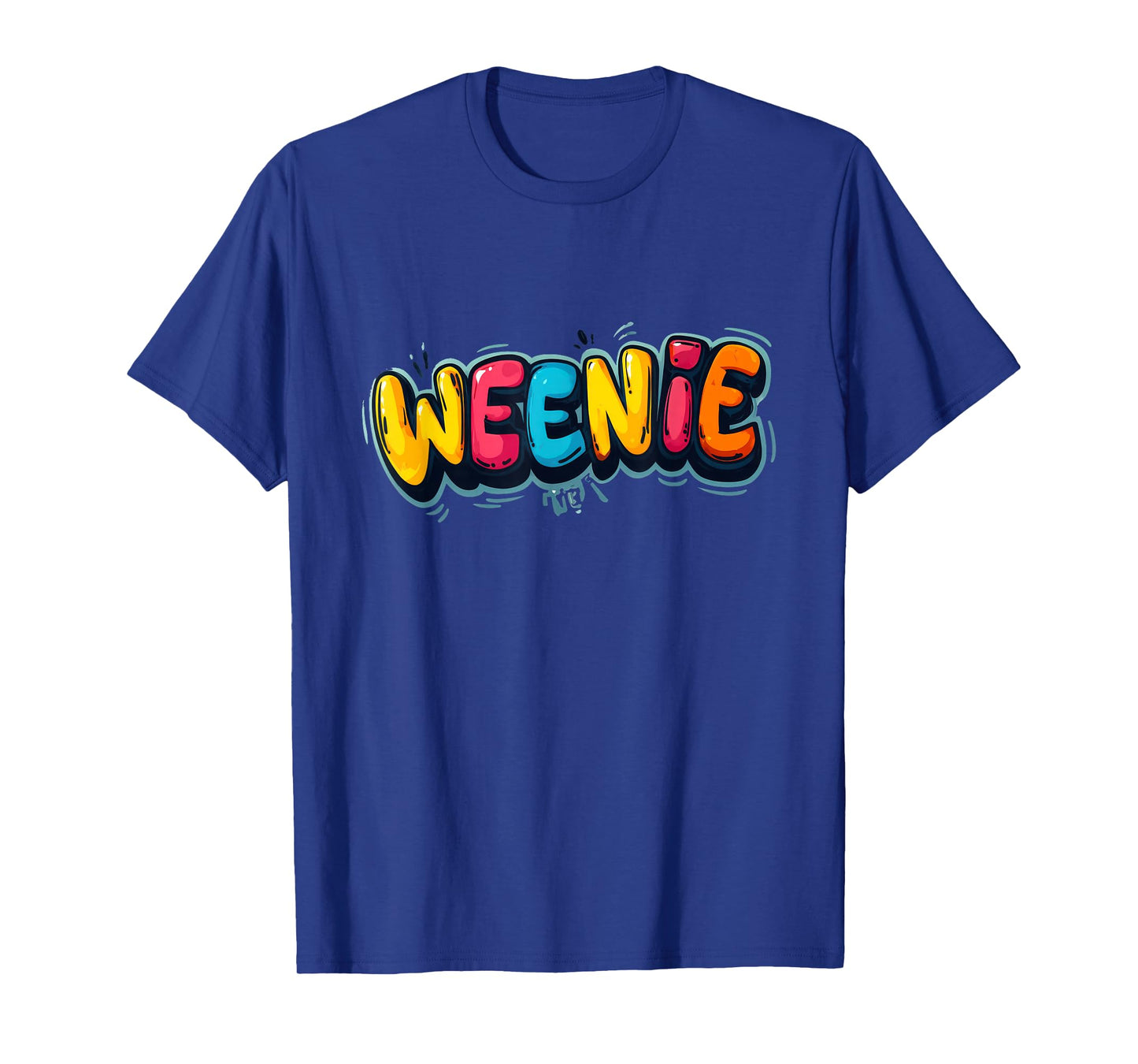 Funny Multicolor Weenie Speech T-Shirt