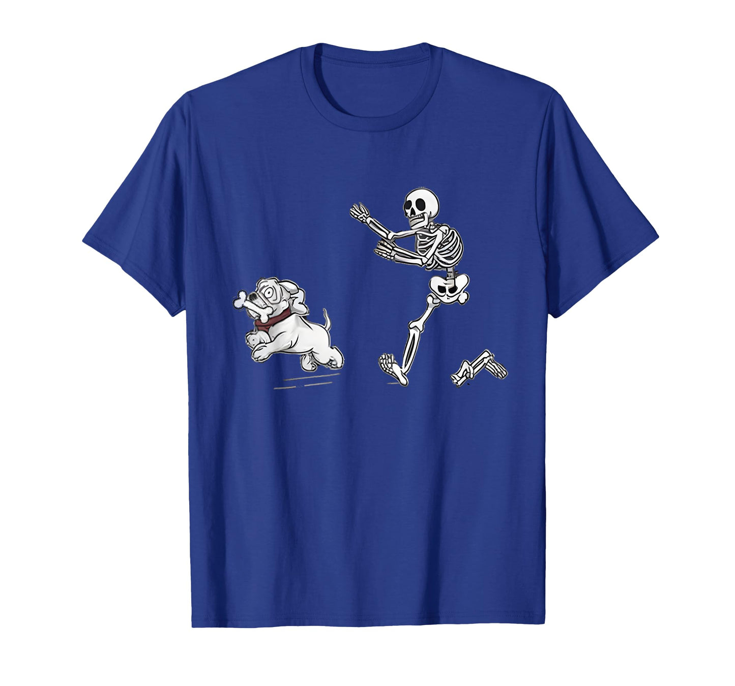 Halloween Dog, Funny Skeleton, Skeleton Chasing Dog T-Shirt