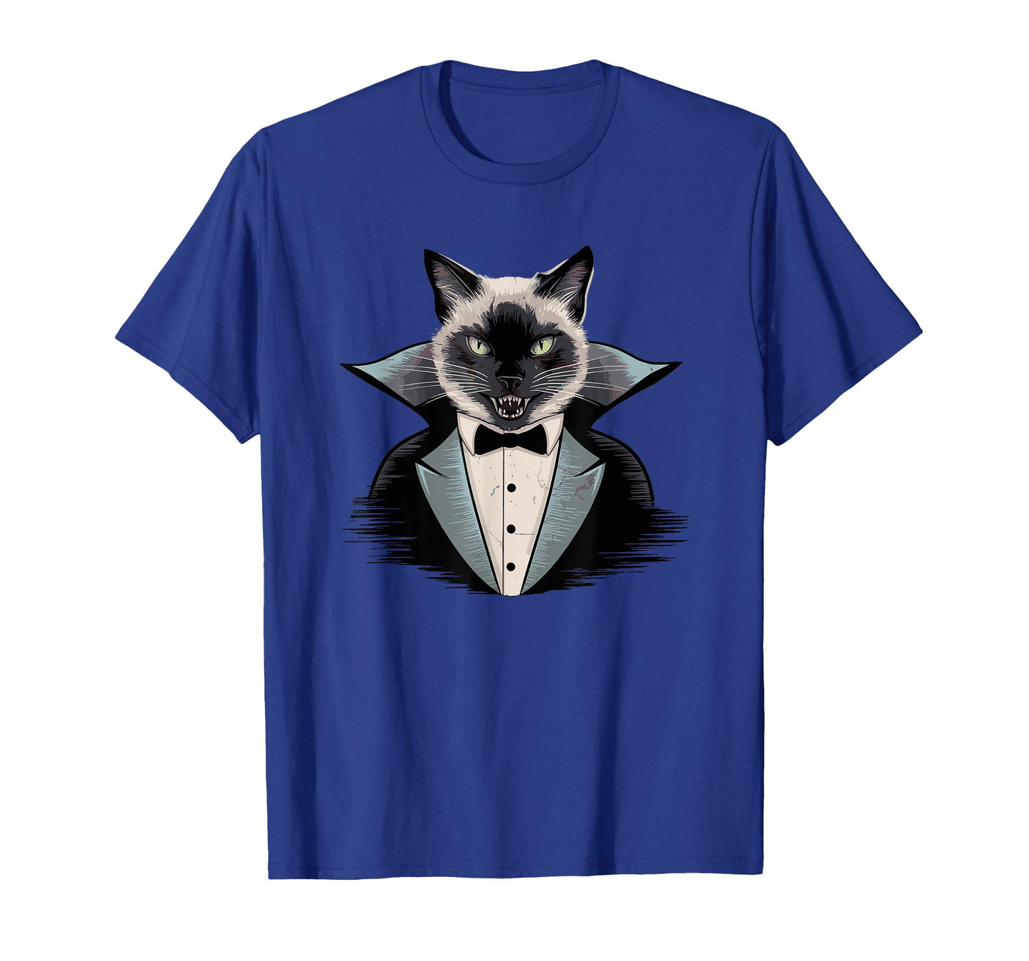 Halloween Vampire Siamese Cat T-Shirt