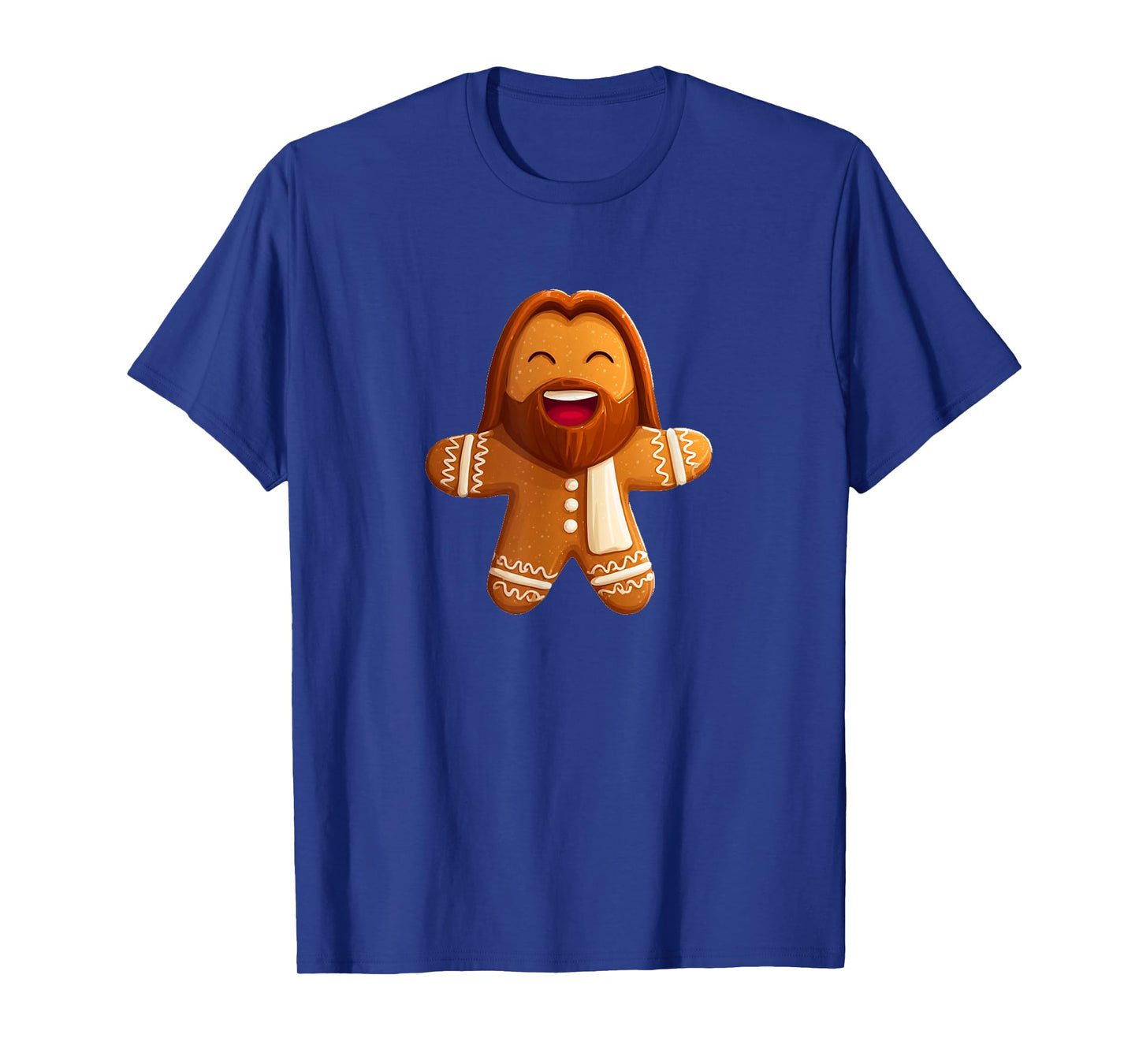 Laughing Lord Jesus as Gingerbread Man Costume T-Shirt