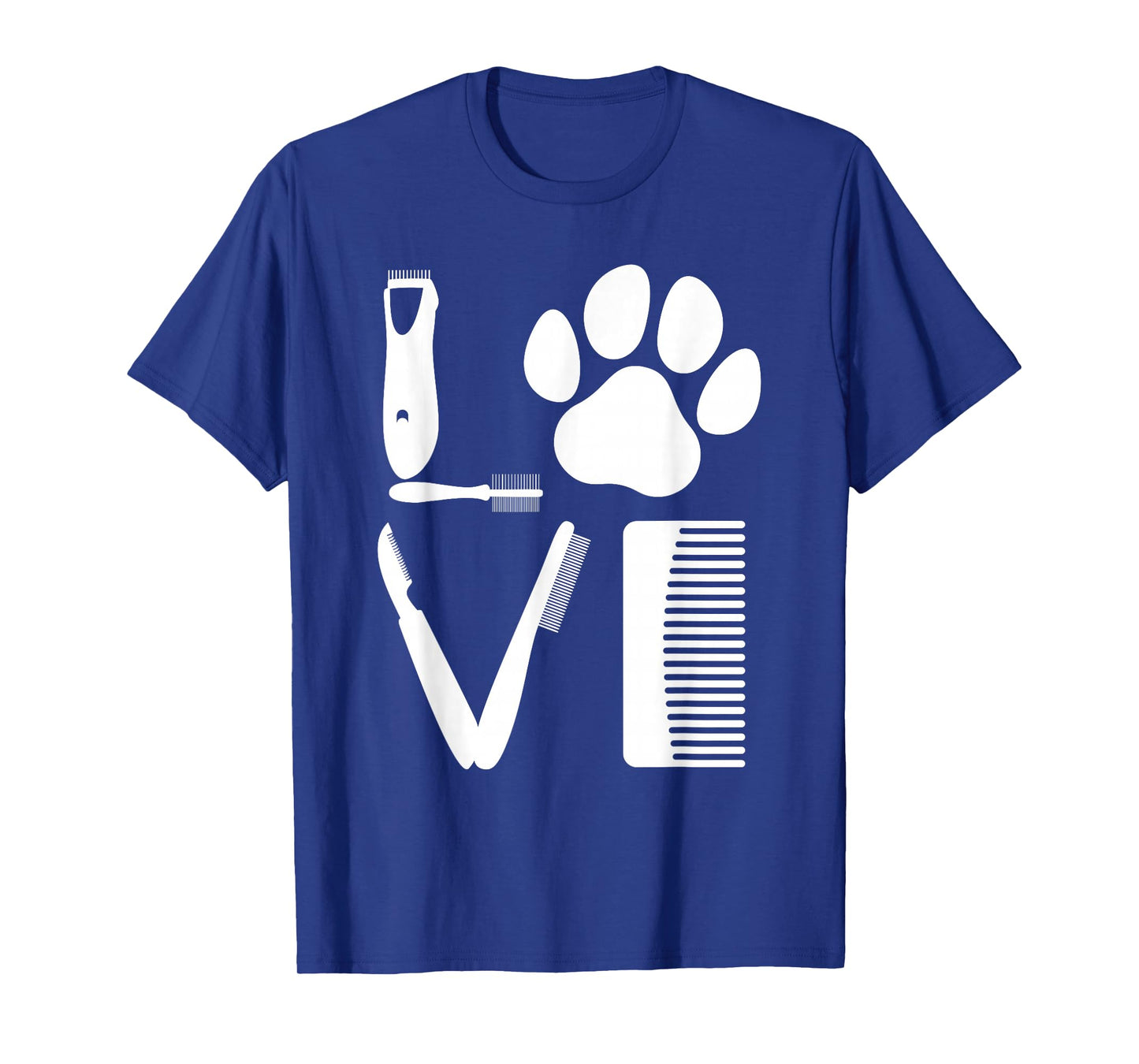 Funny Dog Grooming Art for Men Women Pet Groomer Dog Groomer T-Shirt
