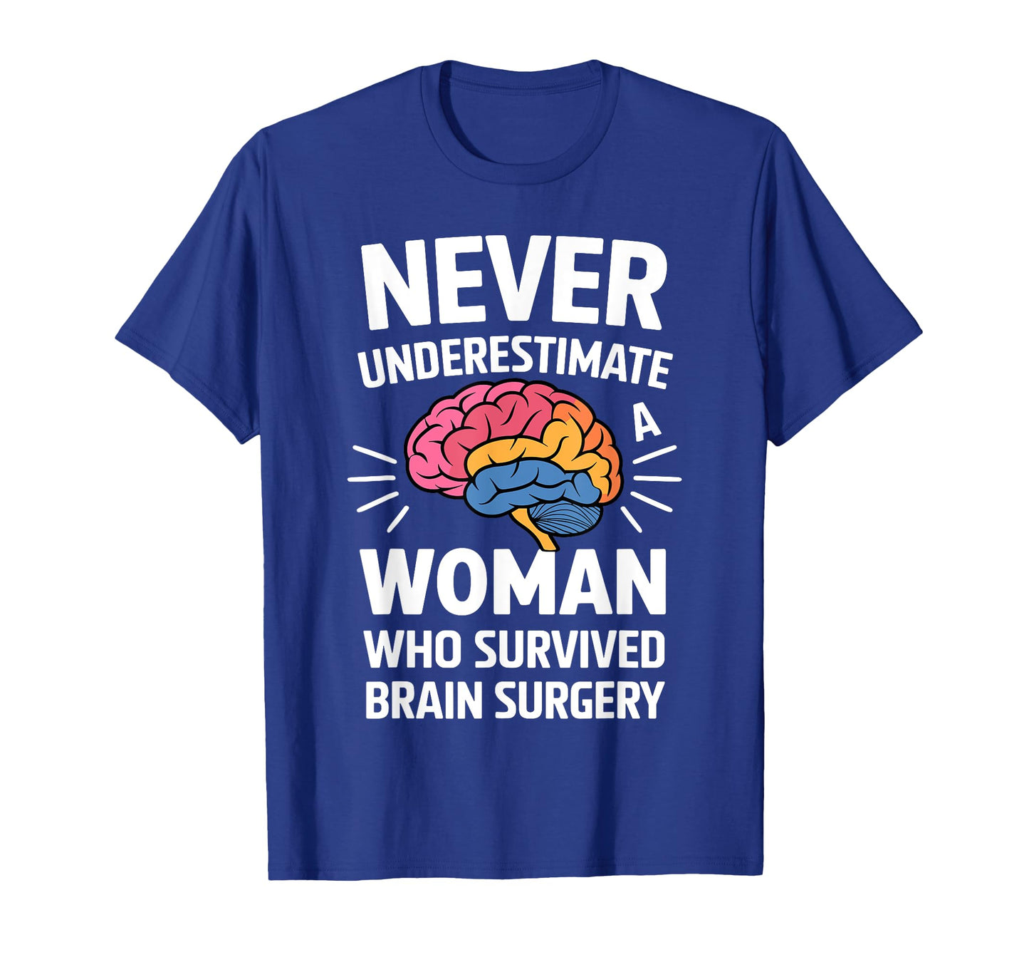 Cute Brain Surgery Art For Women Brain Tumor Cancer Survivor T-Shirt