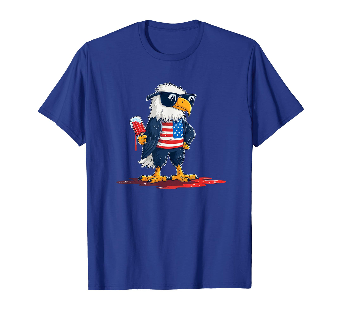 Cool Eagle with Bold Shades and US Ice Cream T-Shirt