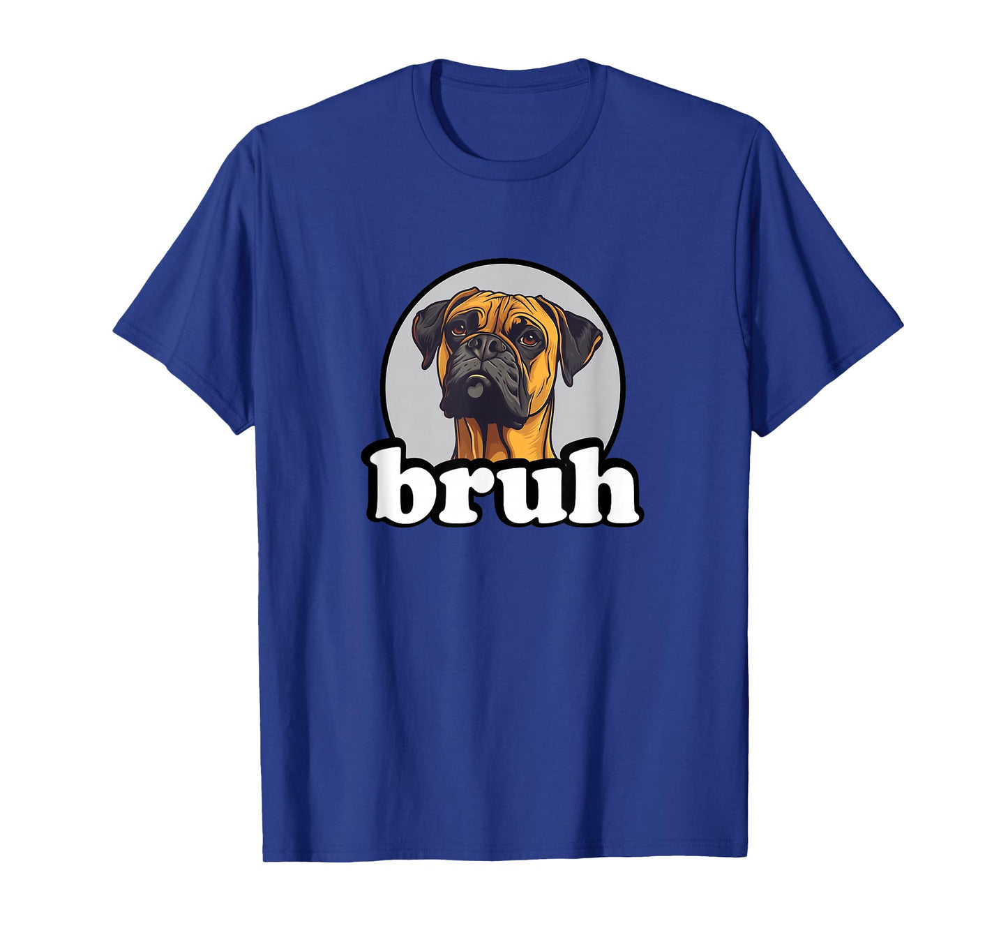 Boys Girls Cute Funny Bruh Kids Boxer Dog Lover T-Shirt