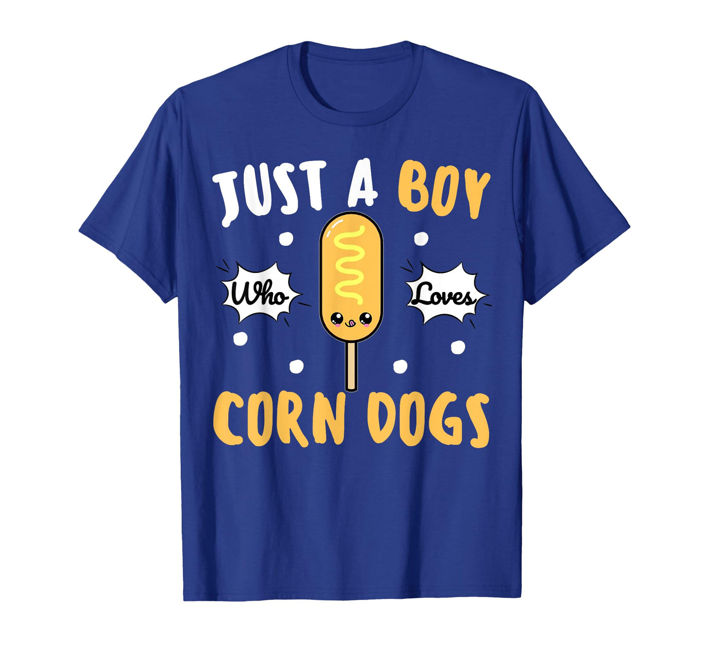 Cute Kawaii Funny Corndog Just a Boy Who Loves Corn Dogs T-Shirt