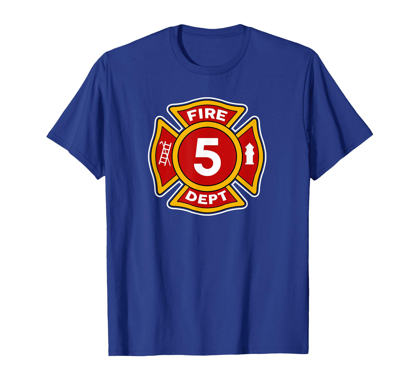 Fire 5 Dept Shirt | Firefighter Hero 5th Birthday Boys Gift