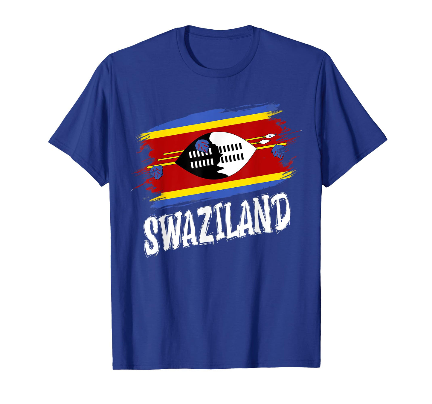 Patriotic Retro Swazi Flag Swaziland T-Shirt