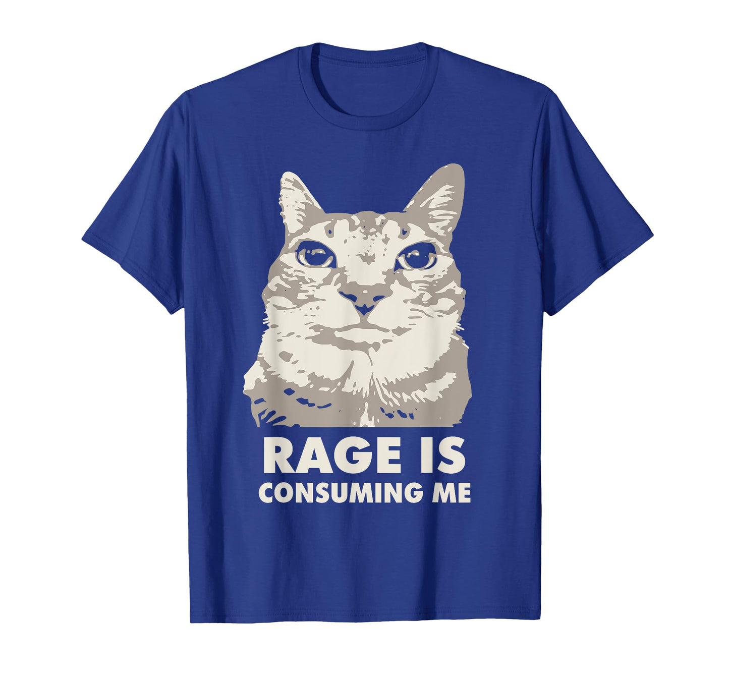 Rage Is Consuming Me Angry Cat Meme Sarcasm Funny T-Shirt