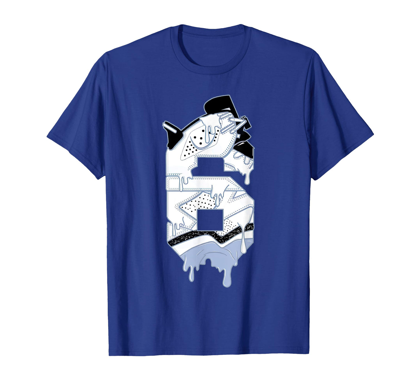 Number 6 Reverse Black White 6s Matching Tee For Men Women T-Shirt