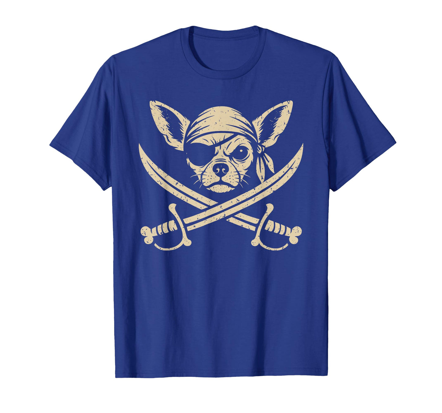 Vintage Pirate Chihuahua Crossbones Dog Lover T-Shirt