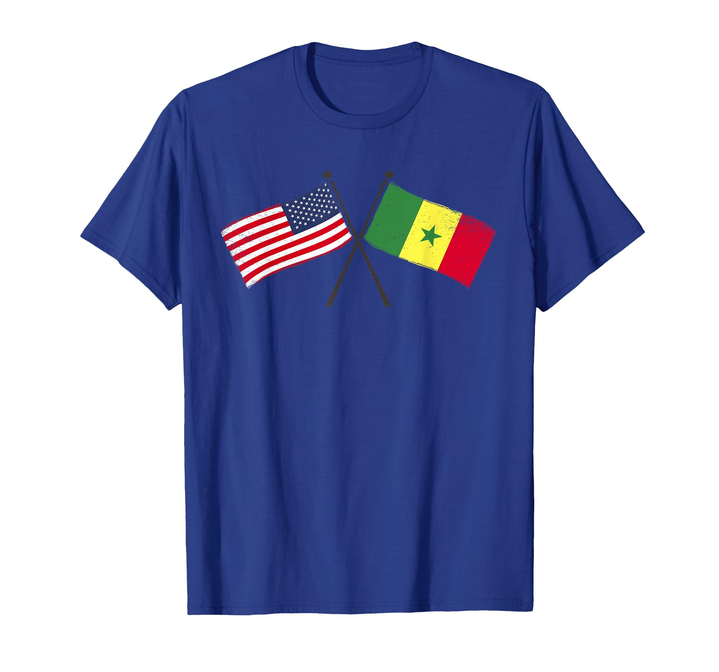 USA Senegal Crossed Flags American Senegalese Friendship T-Shirt