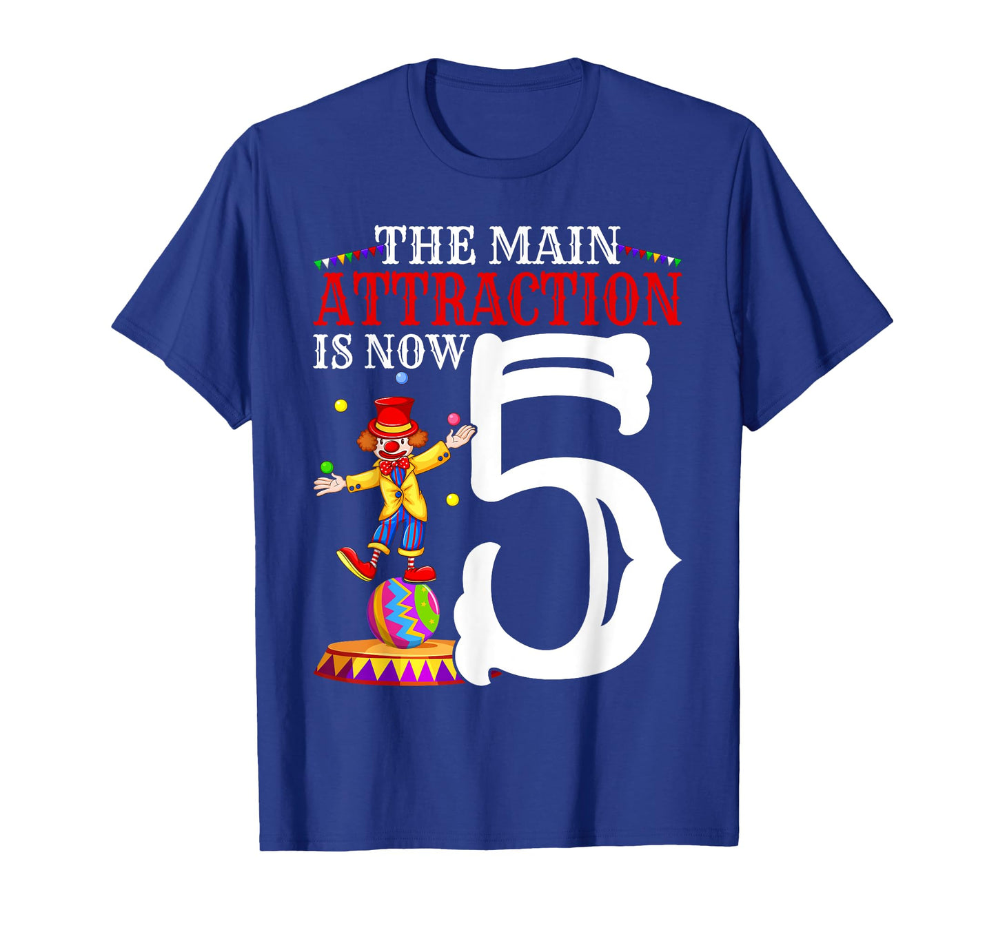 Carnival Birthday Kids 5th Circus Birthday Party T-Shirt