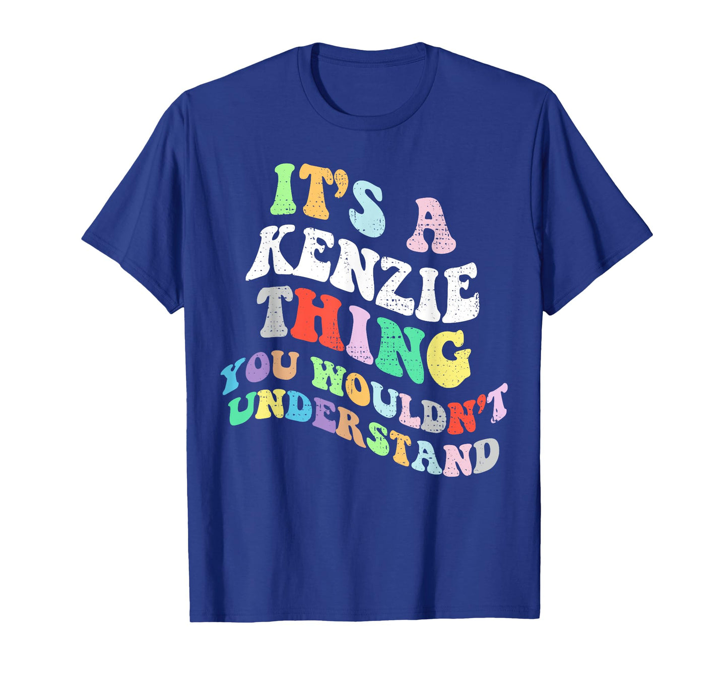 Personalized Name Mothers Day outfit For Women Retro Groovy Its a Kenzie Thing You Wouldnt Understand T-Shirt, Small, Black