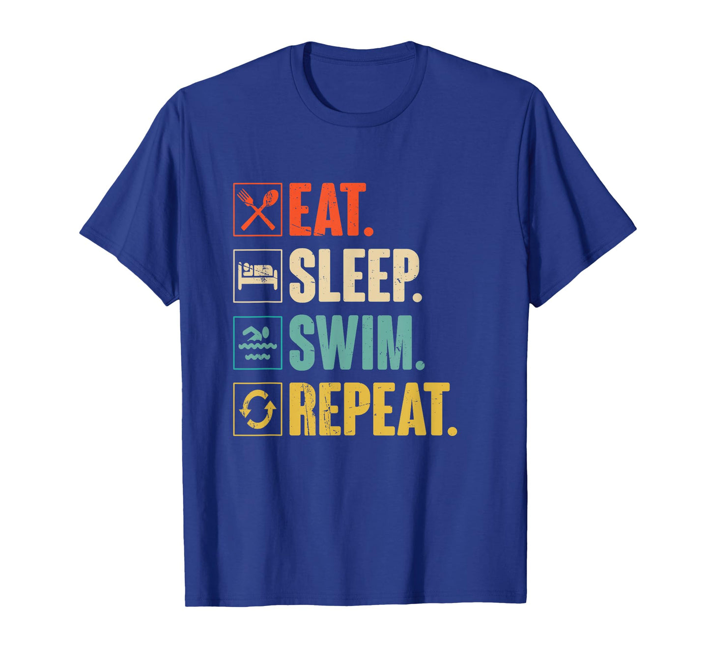 Eat Sleep Swim Repeat Swimming Swimmer Gift T-Shirt