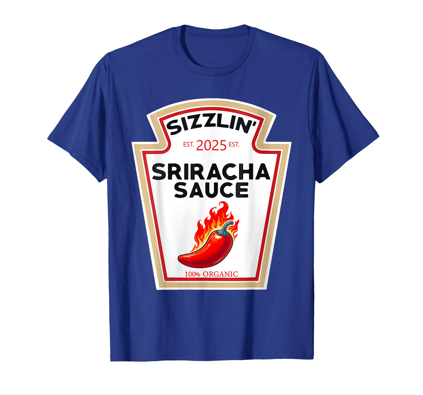 Sriracha Sauce DIY Halloween Costume Matching Men Women Kids T-Shirt