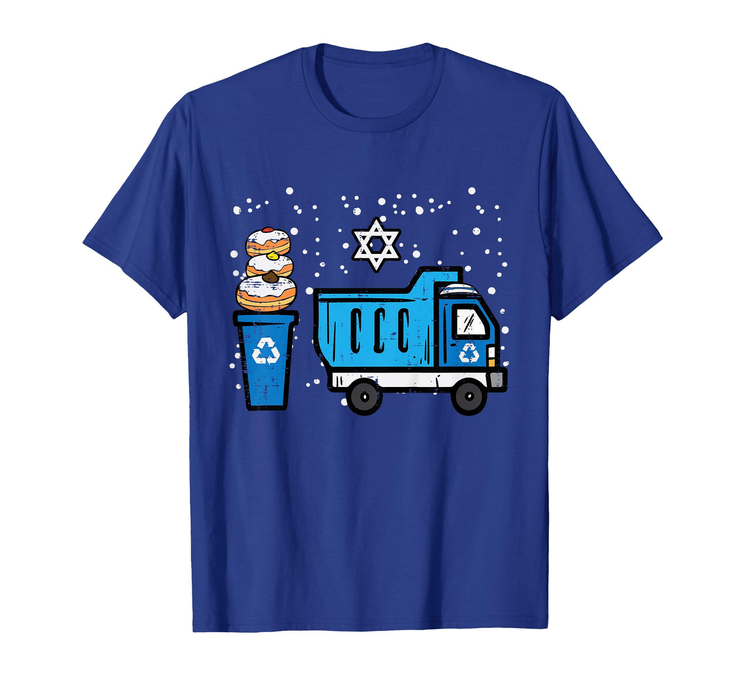 Kids Hanukkah Dump Recycling Truck Chanukah Boys Toddler Youth T-Shirt