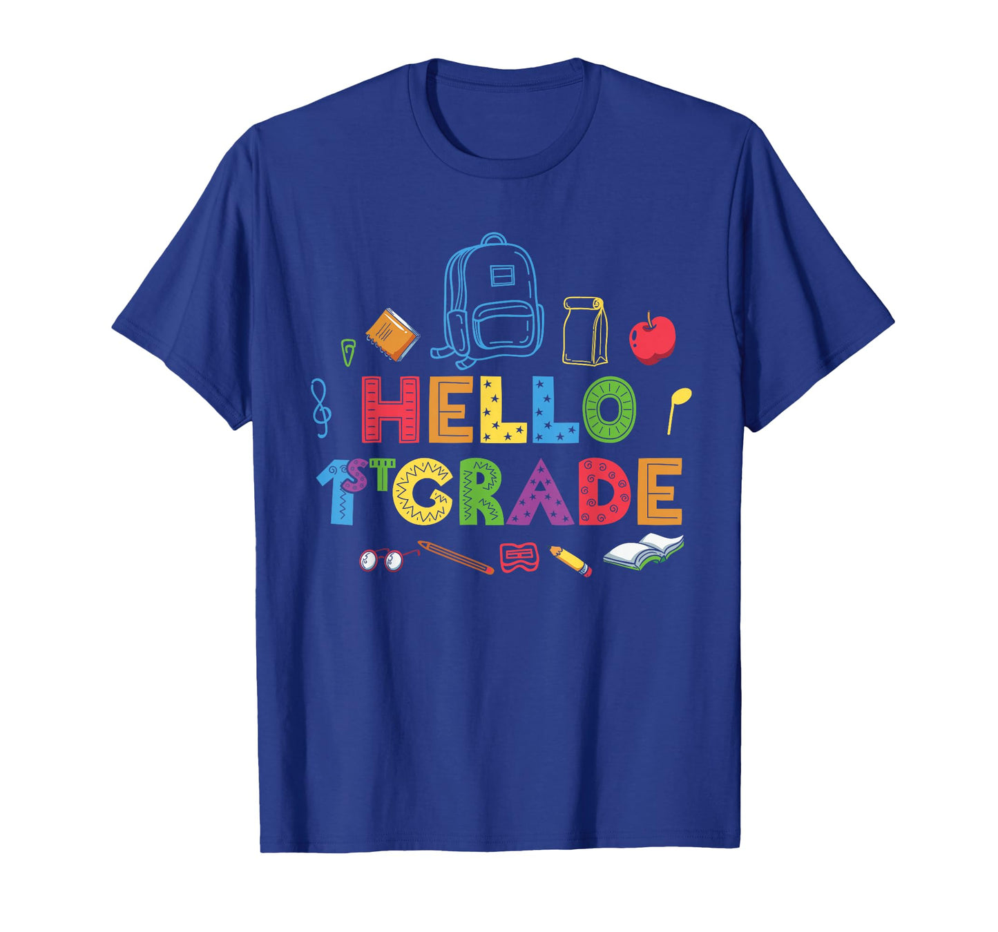 Hello 1st Grade 2026 Back to School Outfit First Grader T-Shirt