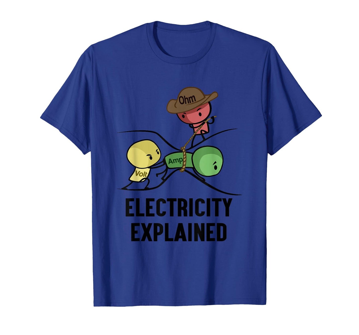 Electricity Explained Physics Nerd Gift I Teacher School T-Shirt