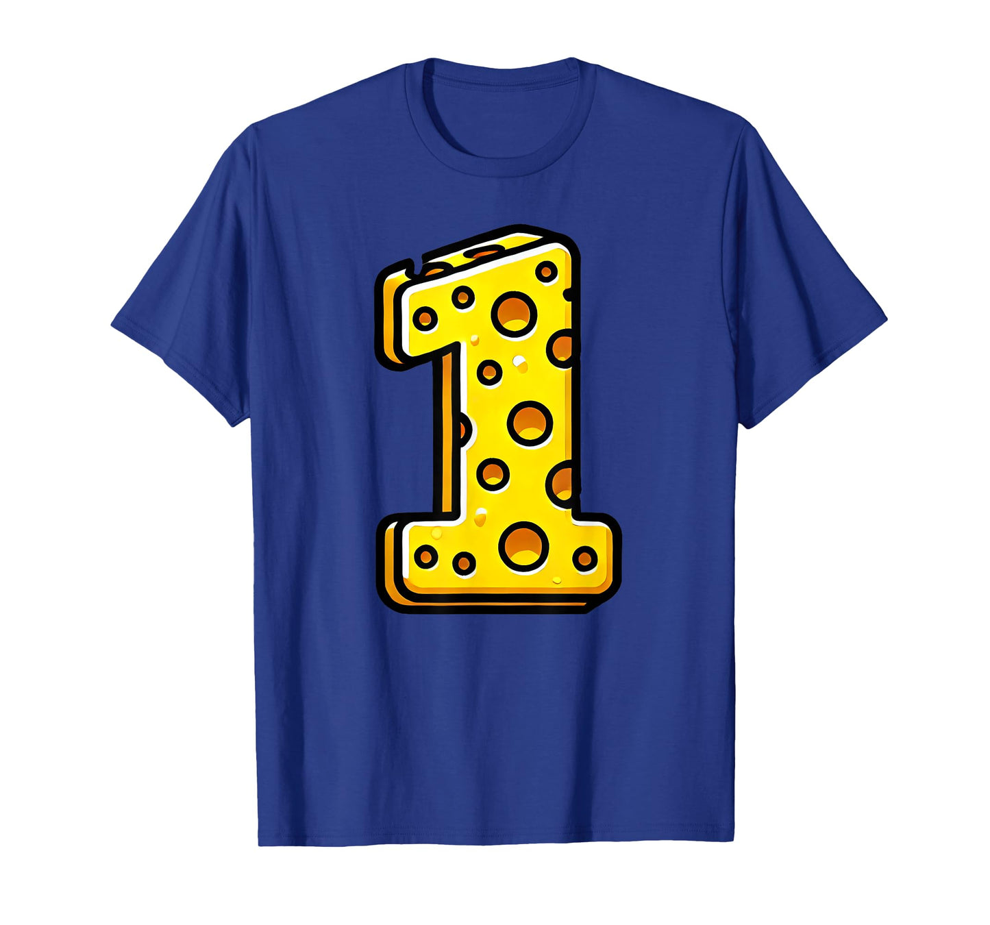 Happy 1st Birthday Cheese Number Boys Girls Kids T-Shirt
