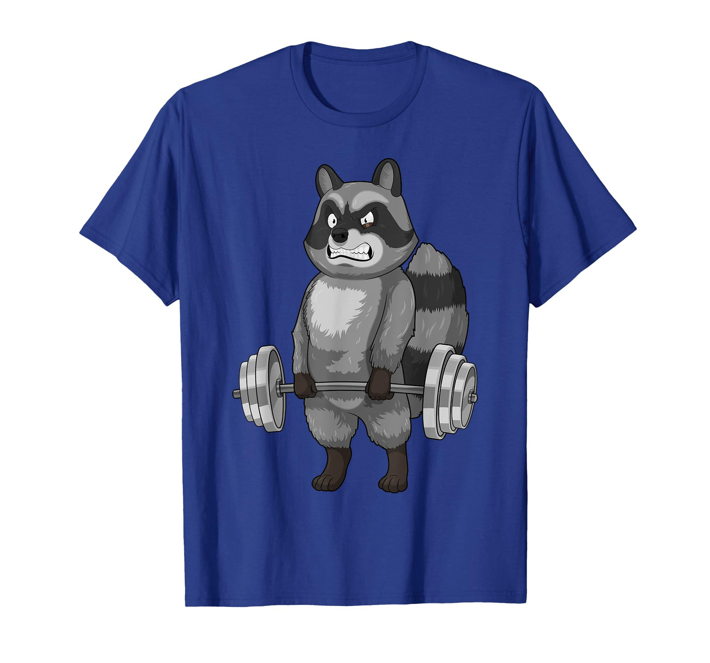 Raccoon Weightlifting Deadlift Fitness Gym Funny Workout T-Shirt