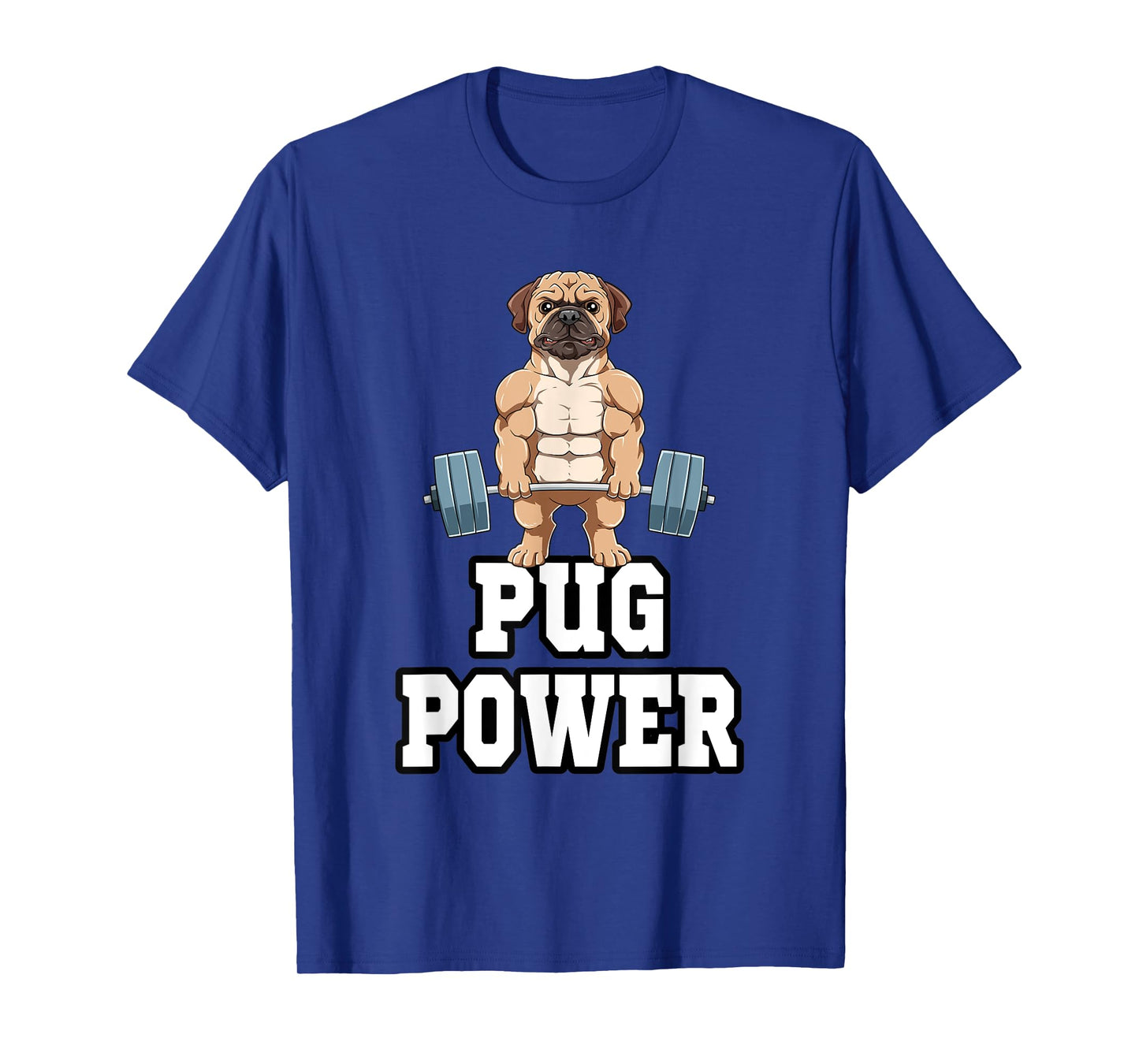 Pug Fitness Muscles Workout Weight T-Shirt
