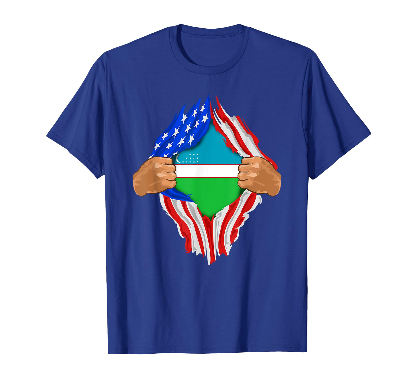 Uzbek Blood Inside Me T-Shirt | Uzbekistan Flag Gift