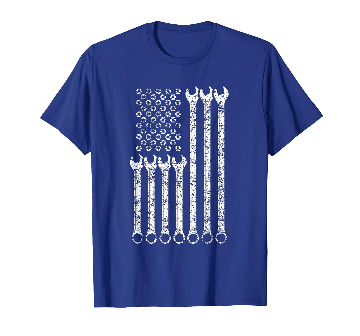 Flag USA Mechanic Wrenches for Women Men Tools America T-Shirt