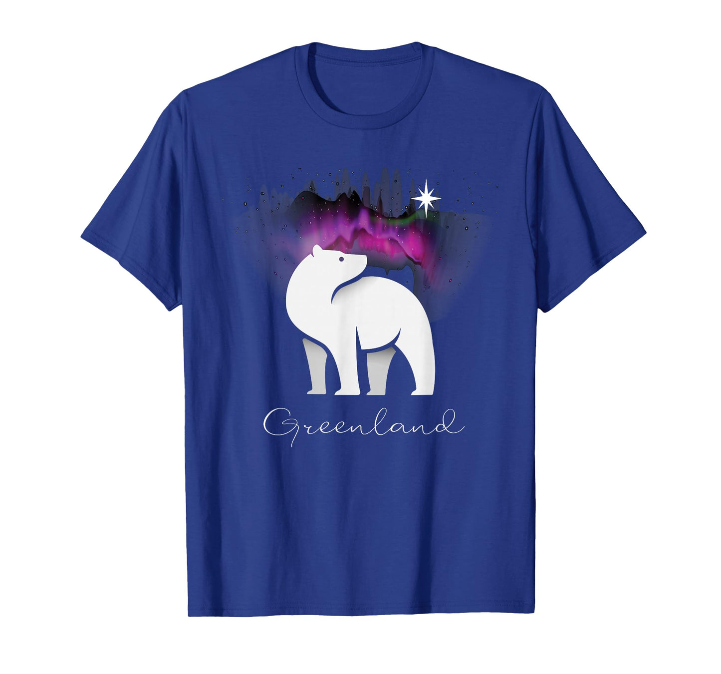 Greenland Northern Lights Arctic Polar Bear Souvenir T-Shirt