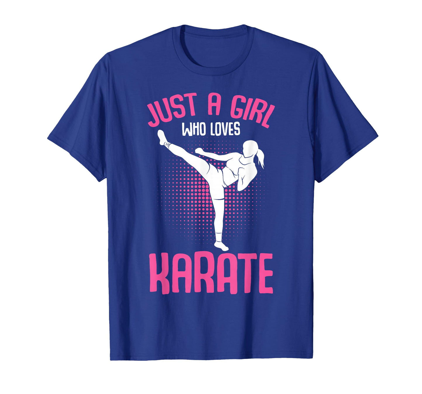 Just A Girl who loves Karate Kids Girls T-Shirt