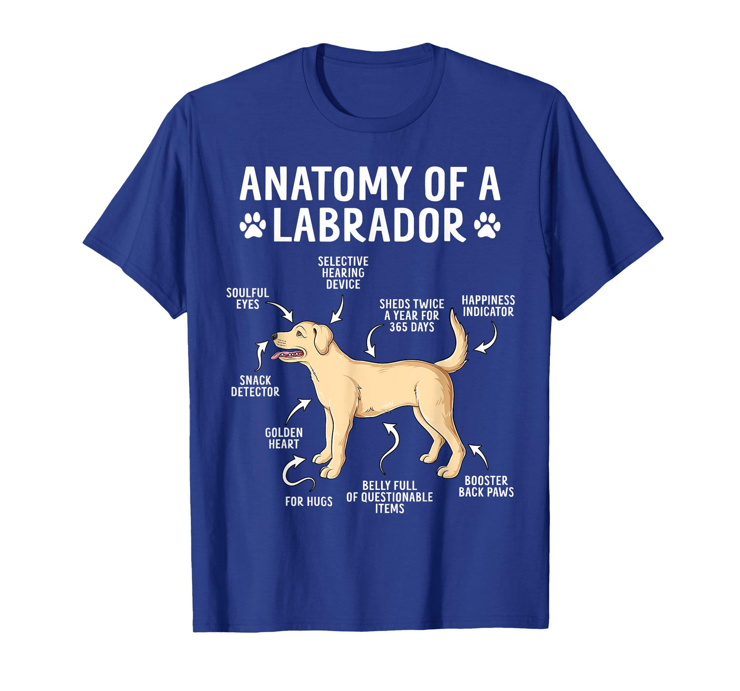 Anatomy of A Labrador Retriever Funny Lab Dog Lover T-Shirt