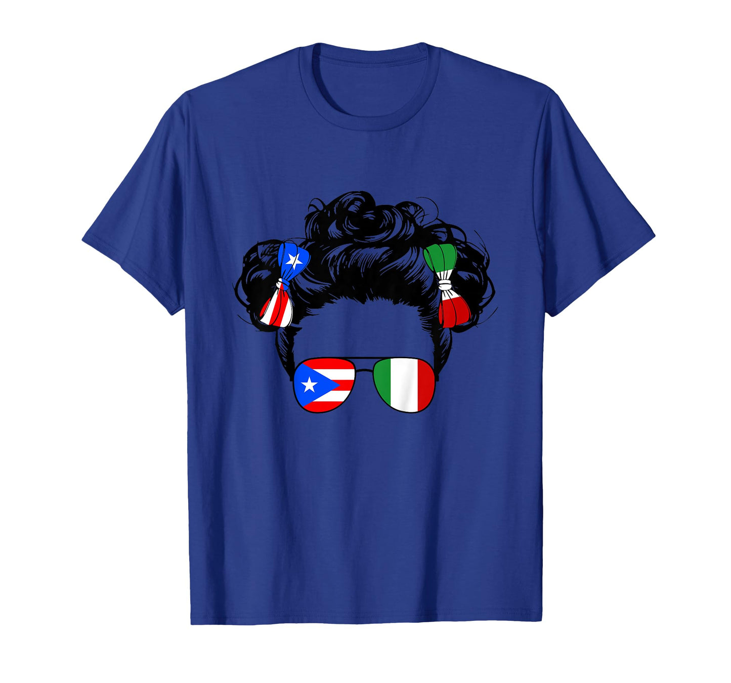 Half Italian And Puerto Rican Rico Italy Flag Girl Baby Kids T-Shirt