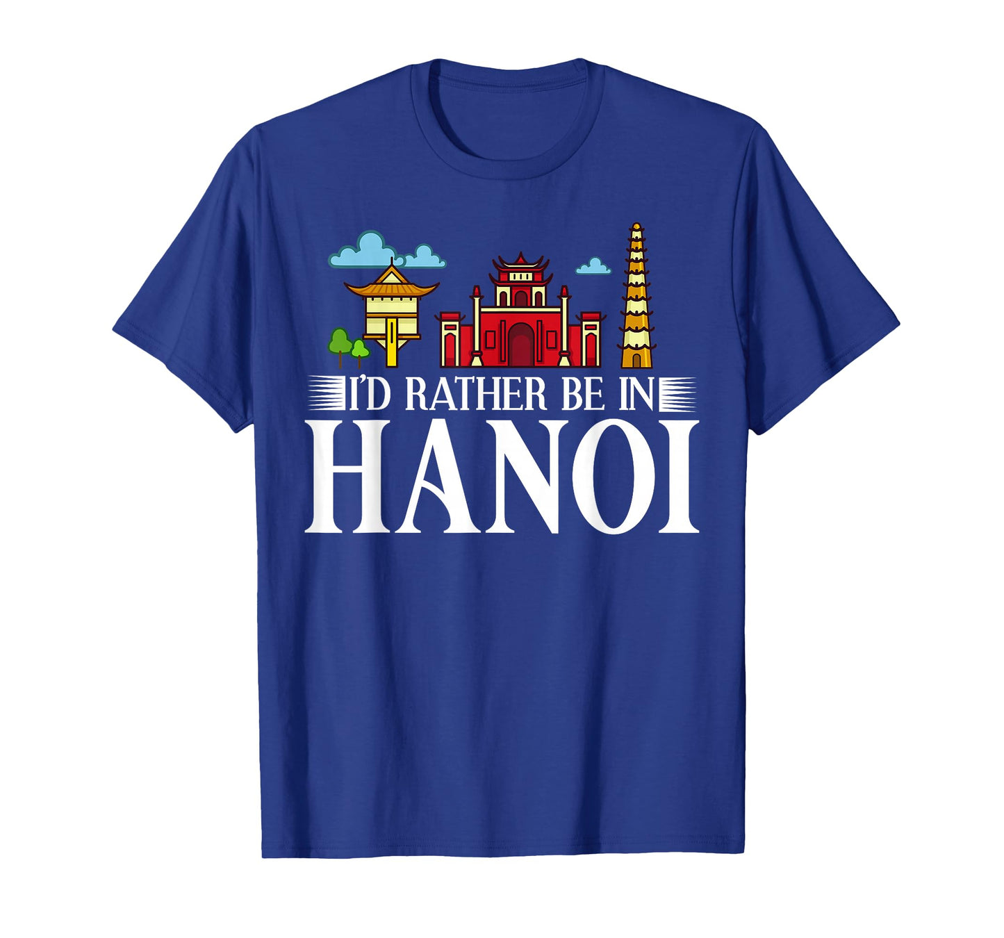 Hanoi Vietnam City Skyline Map Travel T-Shirt