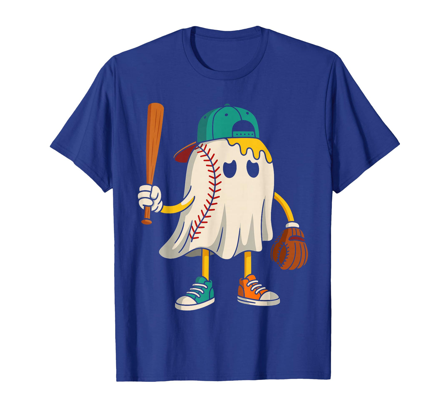 Funny Halloween Shirts for Boys, Drippy Ice Cream Ghost T-Shirt