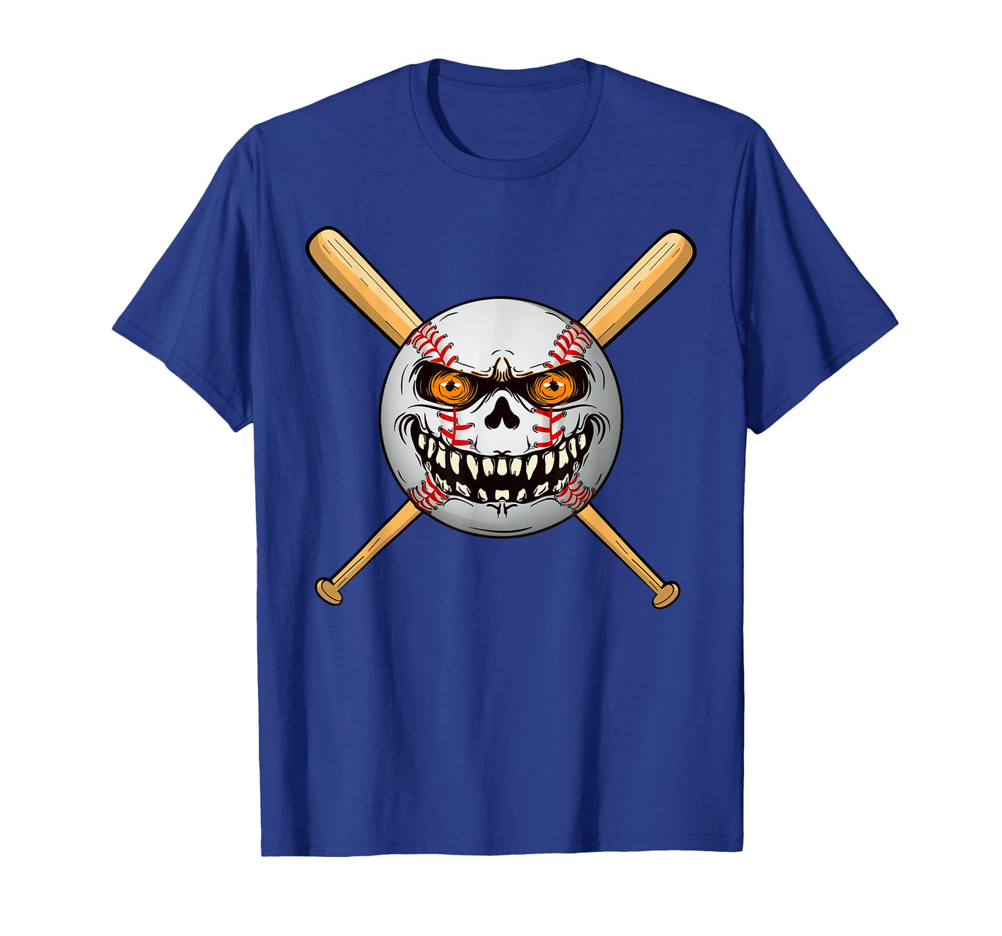 Spooky Baseball bats player Halloween Pumpkin Costume T-Shirt