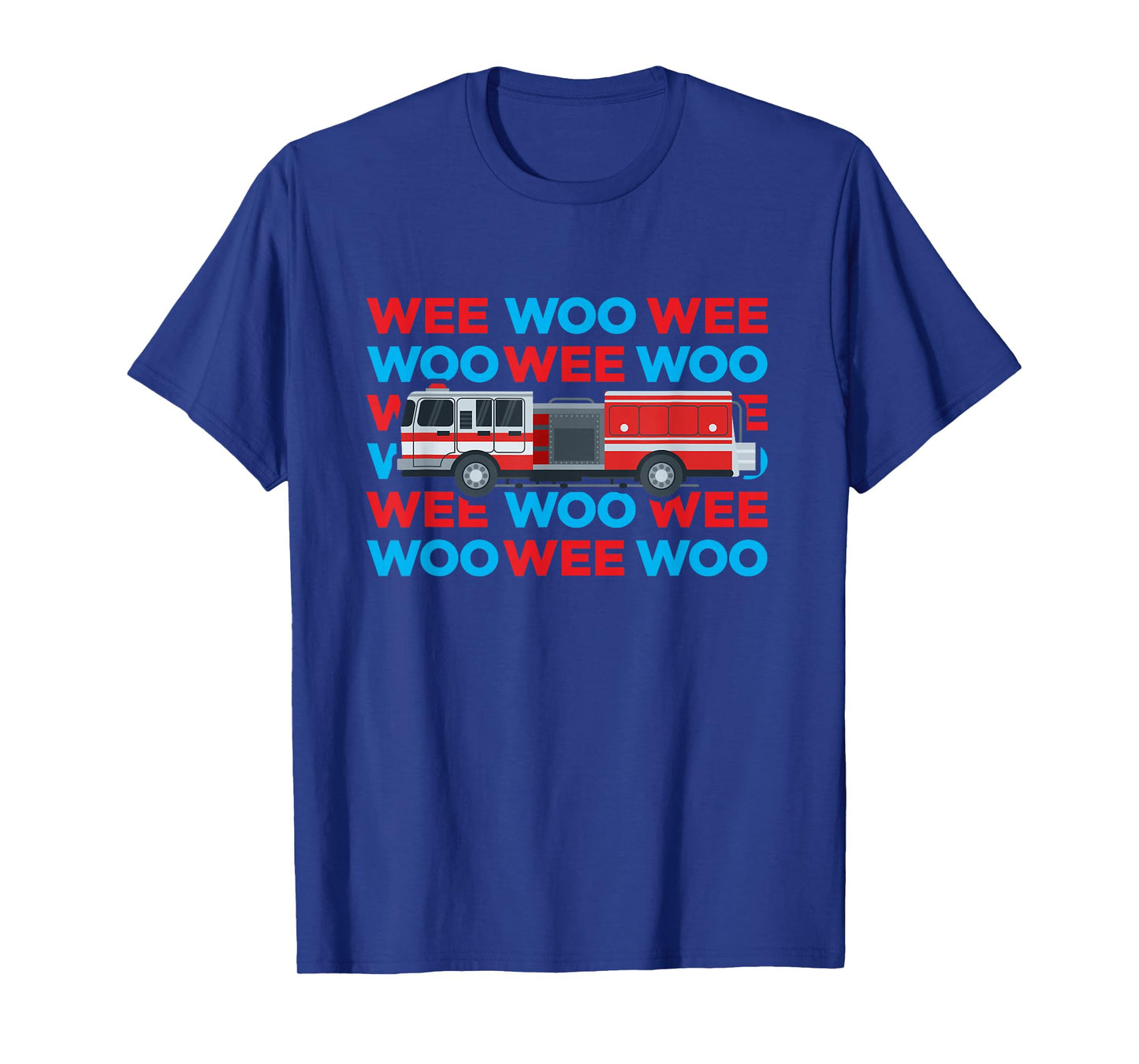 Fire Truck Engine Firefighter for Kids Wee Woo Emergency T-Shirt