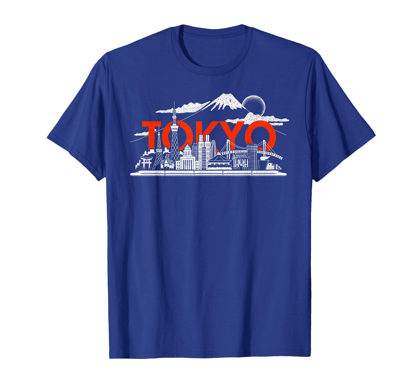 Tokyo Skyline Japan Art Mt.Fuji Skytree Shinkansen Landmarks T-Shirt