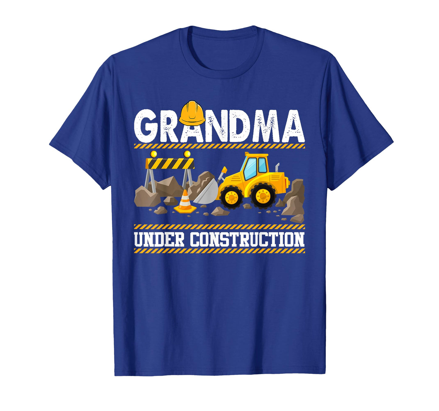 Grandma Under Construction Kids Excavator Matching Family T-Shirt