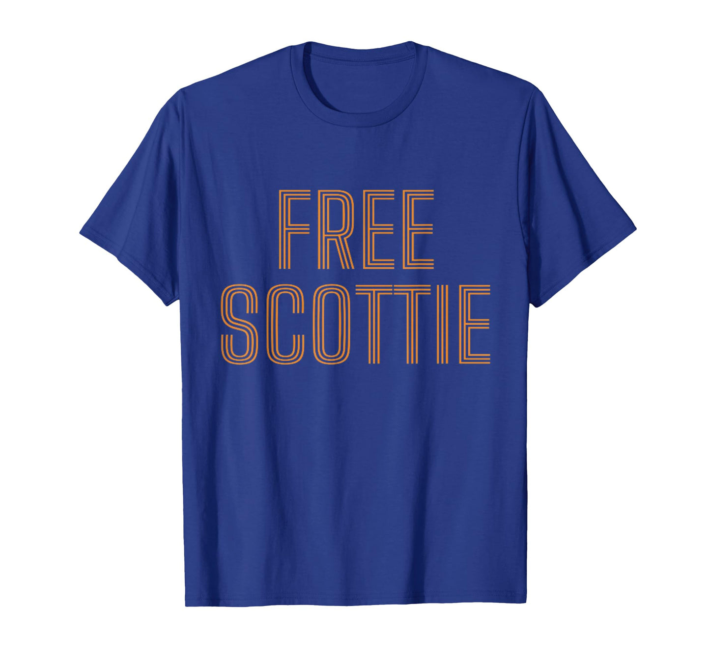 Funny Free Scottie Mug Shot Humour T-Shirt