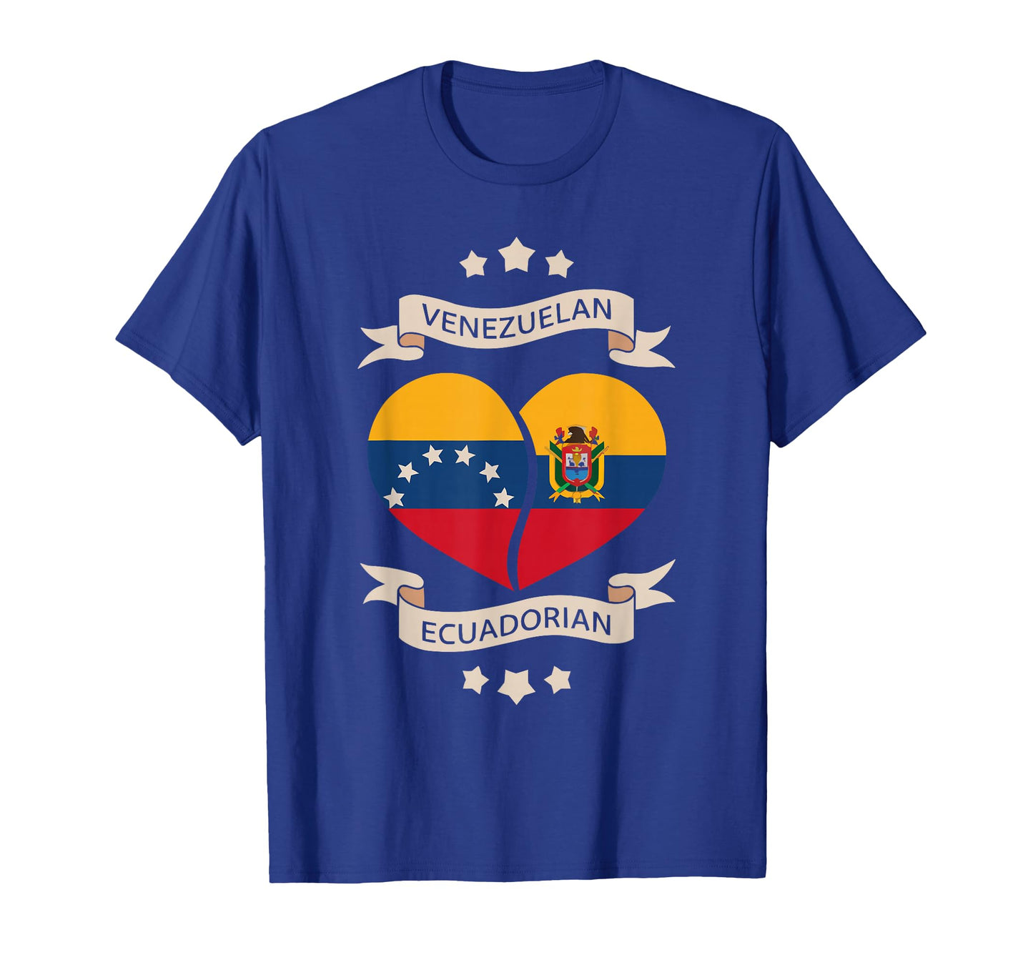 Half Venezuelan Half Ecuadorian Ecuador Flag Venezuela T-Shirt