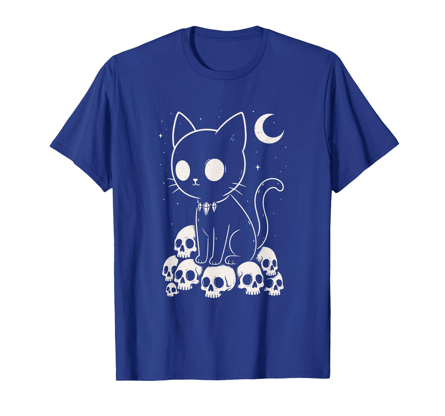 Cat Skulls Creepy Cute Kitty Goth Black Alt Alternative T-Shirt