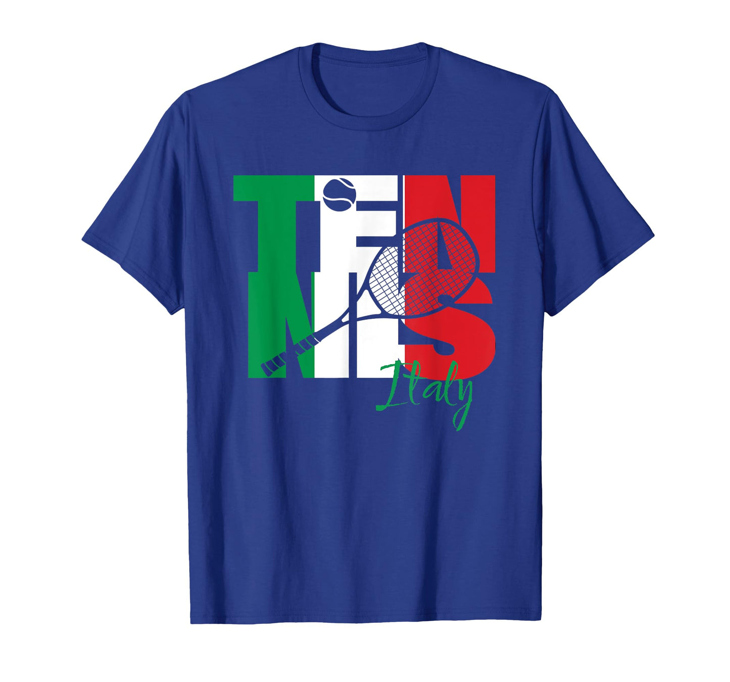Italian Tennis Player Love Italy Republic National Flag Art T-Shirt