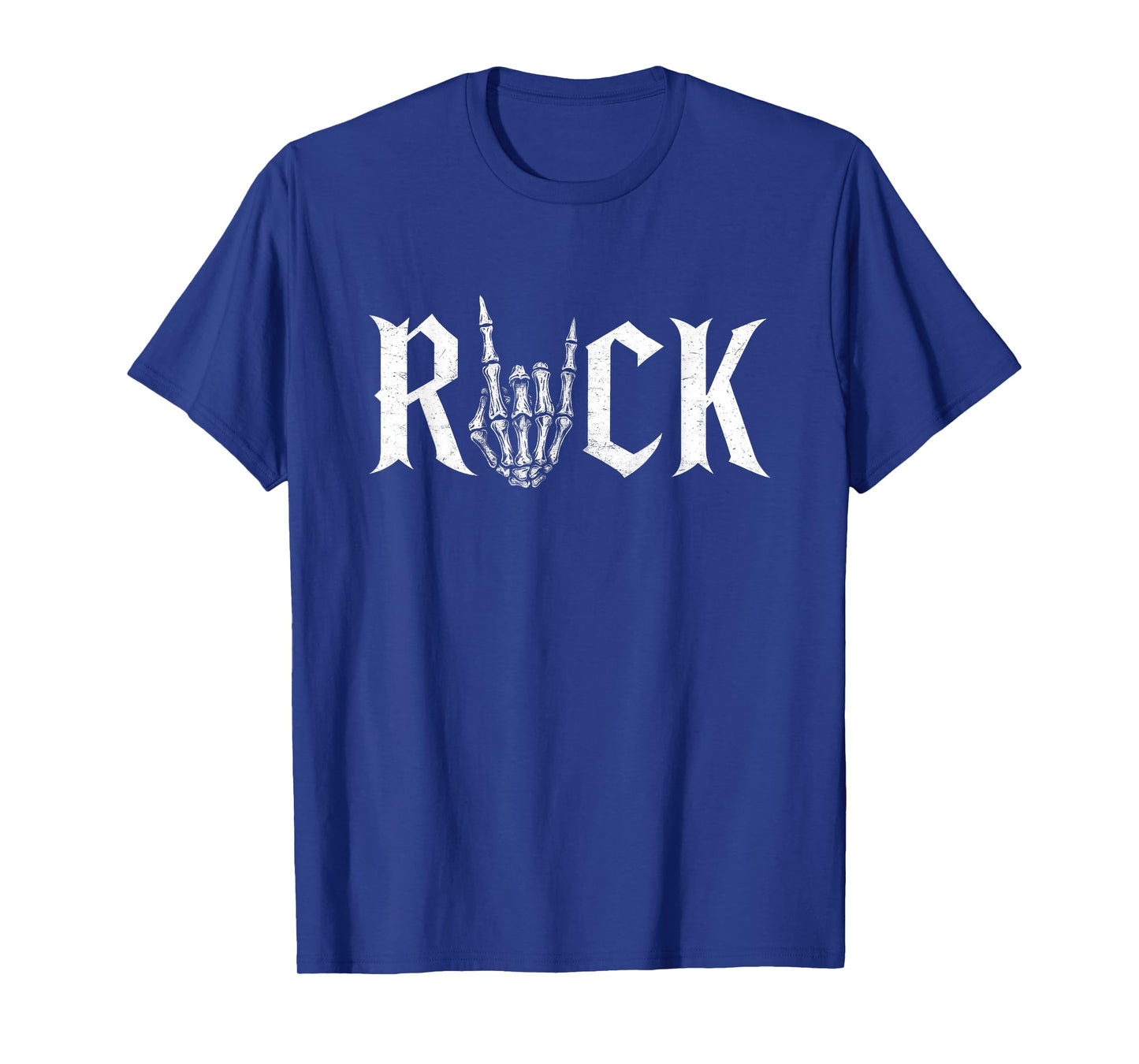 Rock On Skeleton Hand Rock and Roll Rock Music Band T-Shirt
