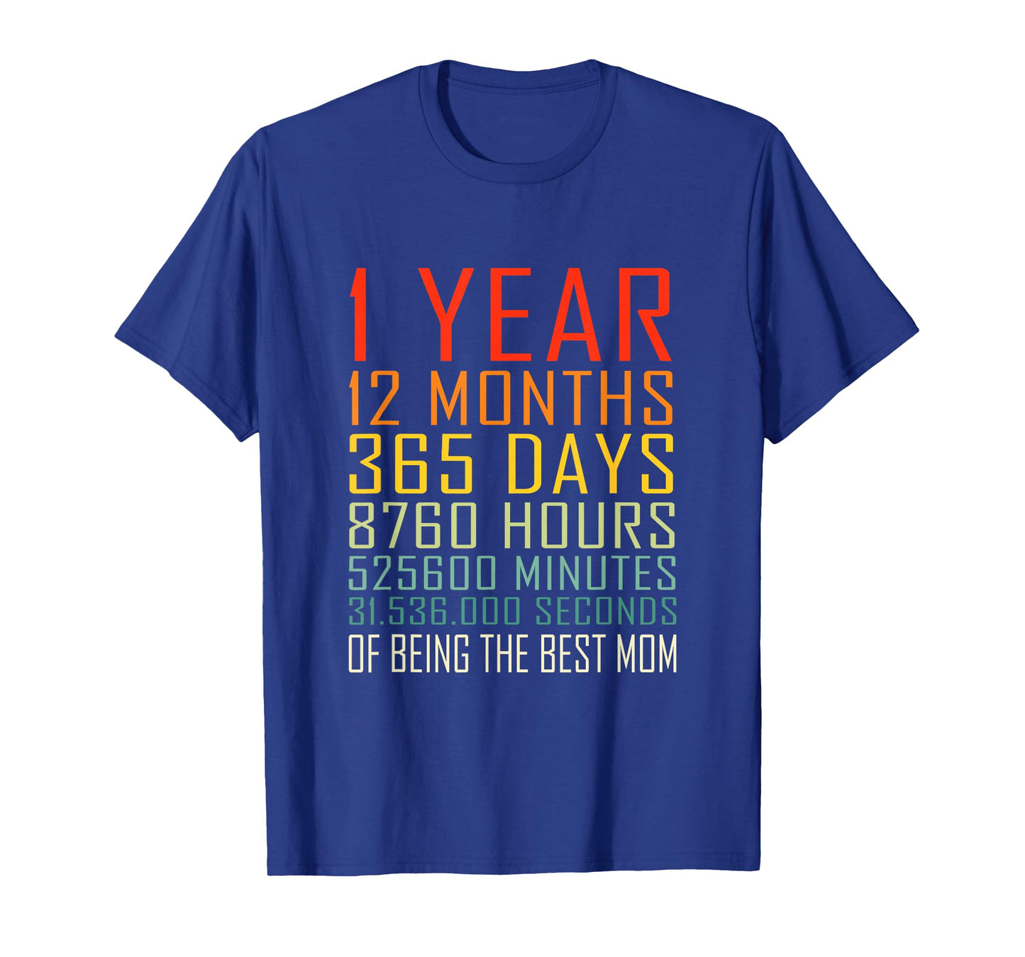 Vintage Being Mom 1 Year Anniversary Mom T-Shirt