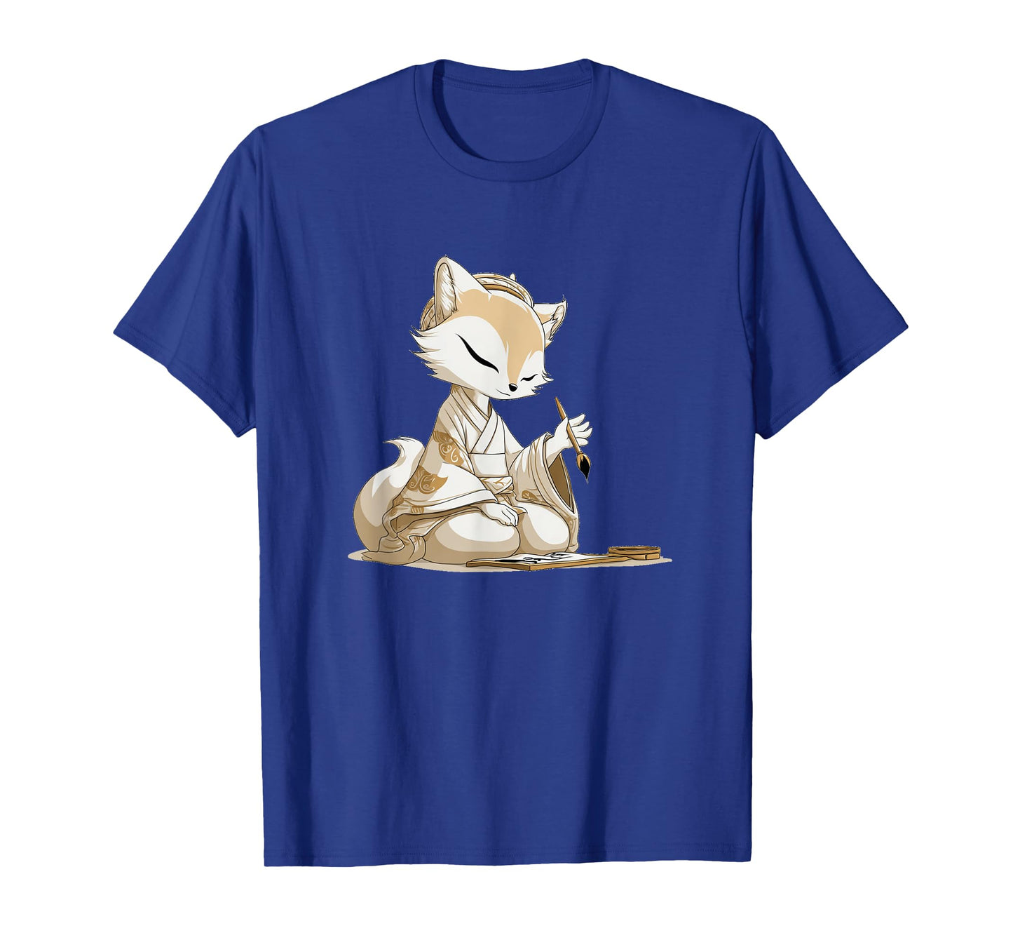 Nice Japan Kitsune Costume for Calligraphy Lovers T-Shirt
